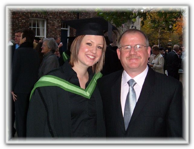Gemma & very proud Dad Chris at her graduation Nov 2006 1